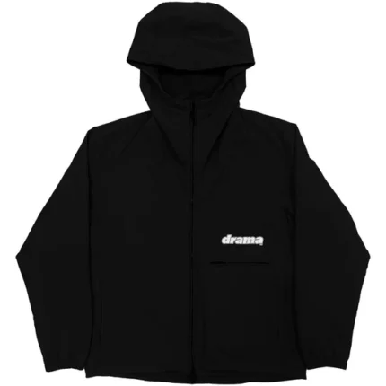 BLACK SHELL RAIN JACKET