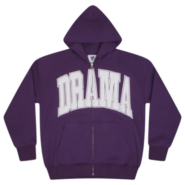 PURPLE COLLEGE HEAVY ZIP UP